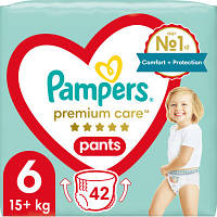 Подгузники Pampers Premium Care Pants Размер 6 15+ кг 42 шт 8001841325545 ZXC