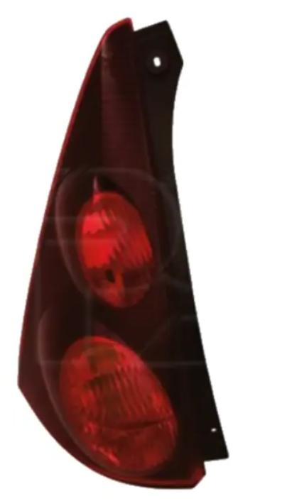 Ліхтар лівий Peugeot 107 12-14 (P21W/P21W/P21/5W) TYC без ламп, фото 1