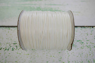 Шнур плетений поліестеровий вощений 1,5мм колір - теплий білий