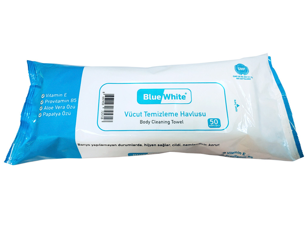 Рушники для очищення тіла Blue White 50 (шт./уп.)