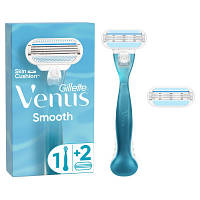 Бритва Gillette Venus Smooth с 2 сменными картриджами 3014260262693 ZXC