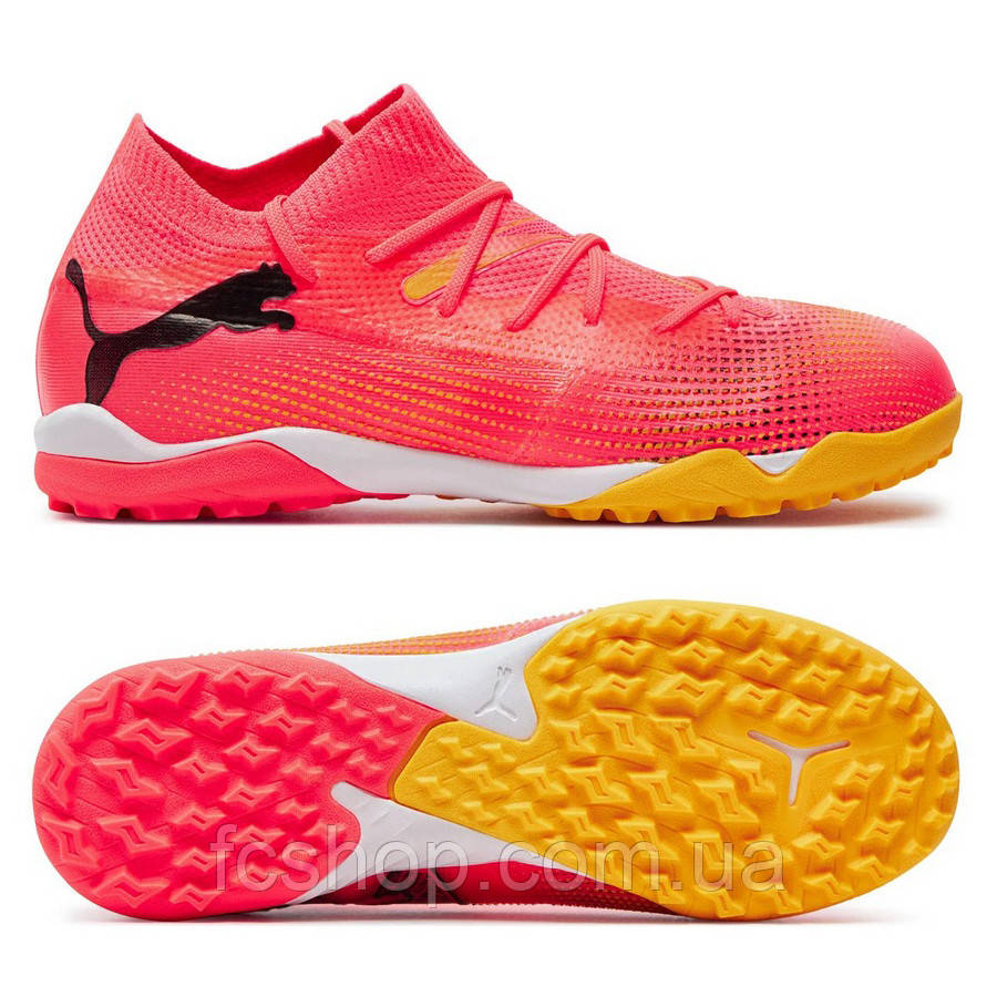 Сороконіжки дитячі Puma FUTURE 7 Match TT + Mid Jr 107731-03, Рожевий, Розмір (EU) — 38