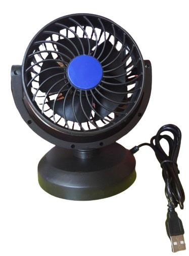 Портативний настільний міні вентилятор Portable Fan F30A автомобільний USB Чорний