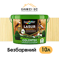 Лазурь для древесины Kompozit COLORTEX Бесцветная 10 л (Композит колортекс)