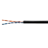 Кручена пара (UTP мідь зовнішній 2-х парний, 4-х жиловий) OK-Net КПП-ВП (100) UTP кат.5е, 2х2х0.5 бухта 500м, PE, 0.50 мм