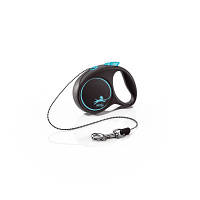 Поводок для собак Flexi Black Design XS трос 3 м голубой 4000498033234 ZXC