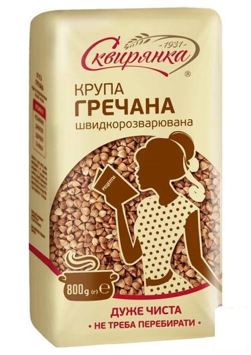 Крупа гречана швидкорозварювана "Сквиняти" 800г