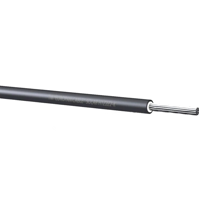 Кабель для сонячних панелей (Бухта 100 м) SOLAR H1Z2Z2-K 6 black, фото 1