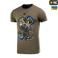 M-Tac футболка Вовкулака Dark Olive, тактическая футболка, армейская летняя футболка, мужская футболка олива