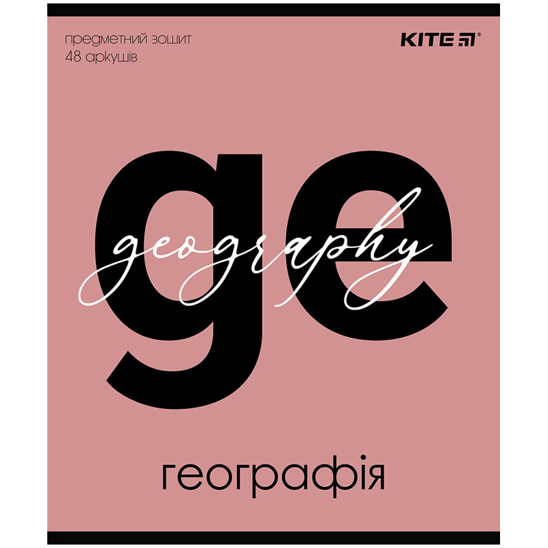 Зошит предметний Kite Letters K24-240-5, 48 аркушів, клітинка, географія, фото 1