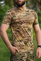 Летняя тактическая футболка мультикам мужская военная камуфляжная футболка Jersey 2XL(54)