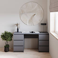 Письмовий стіл 754х1400х550 мм Антрацит