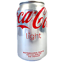 Напій газований (без цукру) Кока Кола Coca Cola light 330ml 24шт/ящ (Код: 00-00016436)