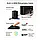 Мережевий зарядний пристрій Baseus GaN5 65W 2AC+USB+Type-C + кабель Type-C to Type-C 100W 20V/5A 1м Чорний, фото 9
