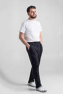 Штани робочі трикотажні чоловічі Juni B1 Чорні M-L, фото 2