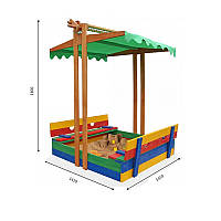 SportBaby Пісочниця дерев'яна кольорова