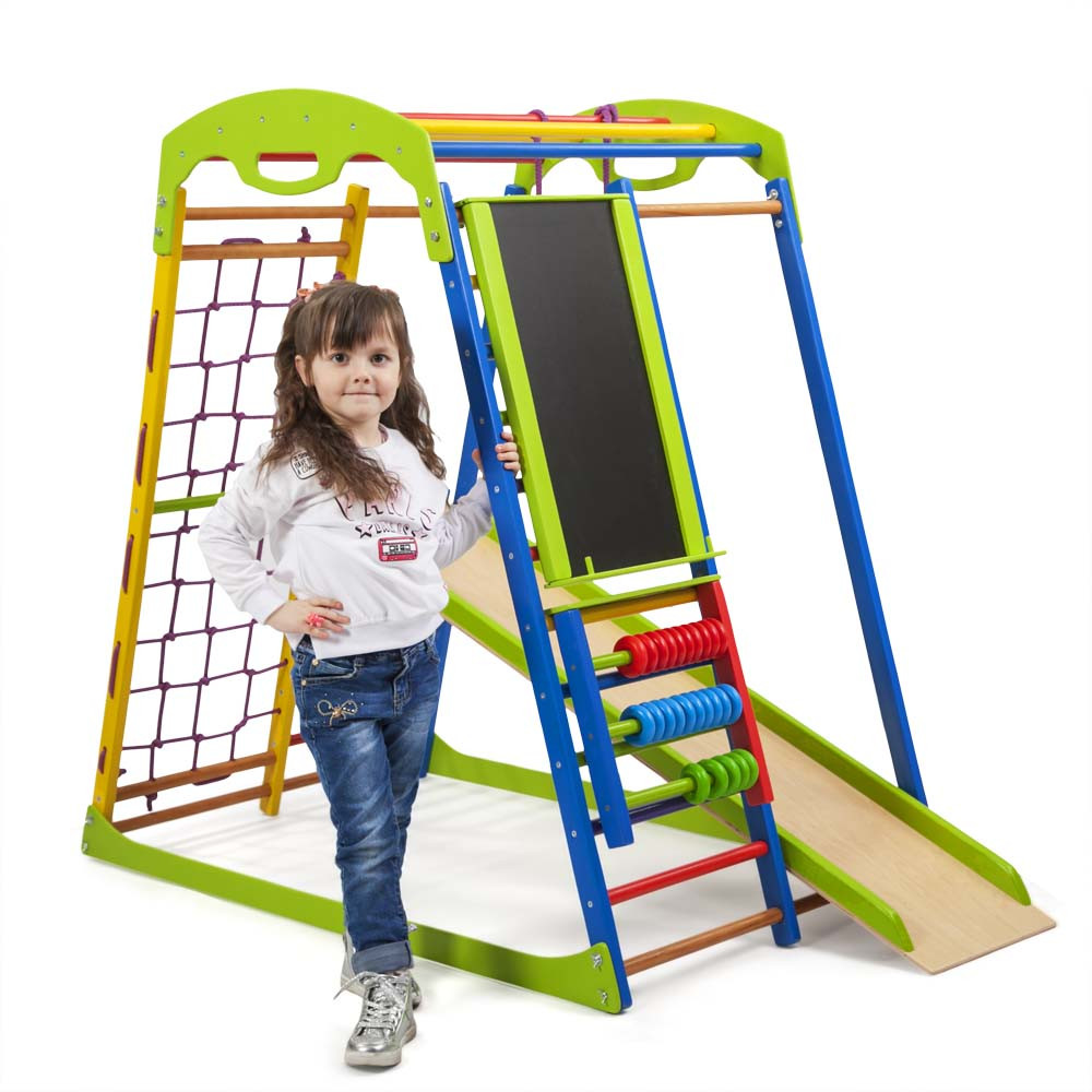 SportBaby Дитячий спортивний комплекс для дому SportWood Plus