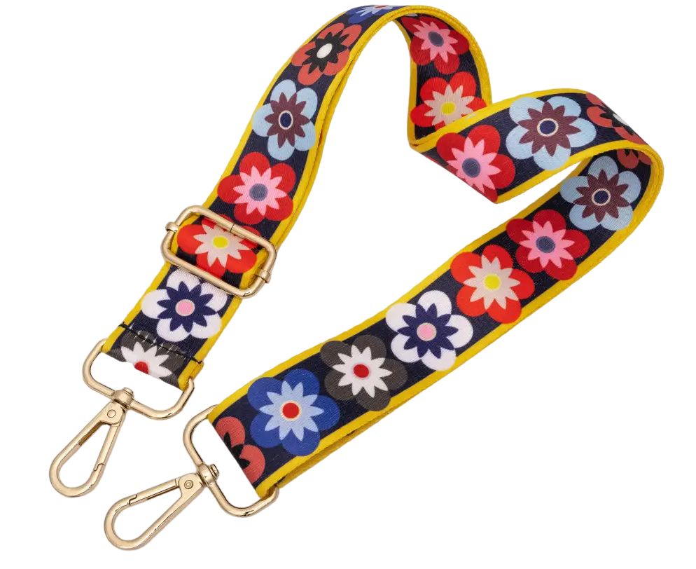 Ремінь для сумки через плече 38мм Кольоровий фурнітура золото #28767, фото 1