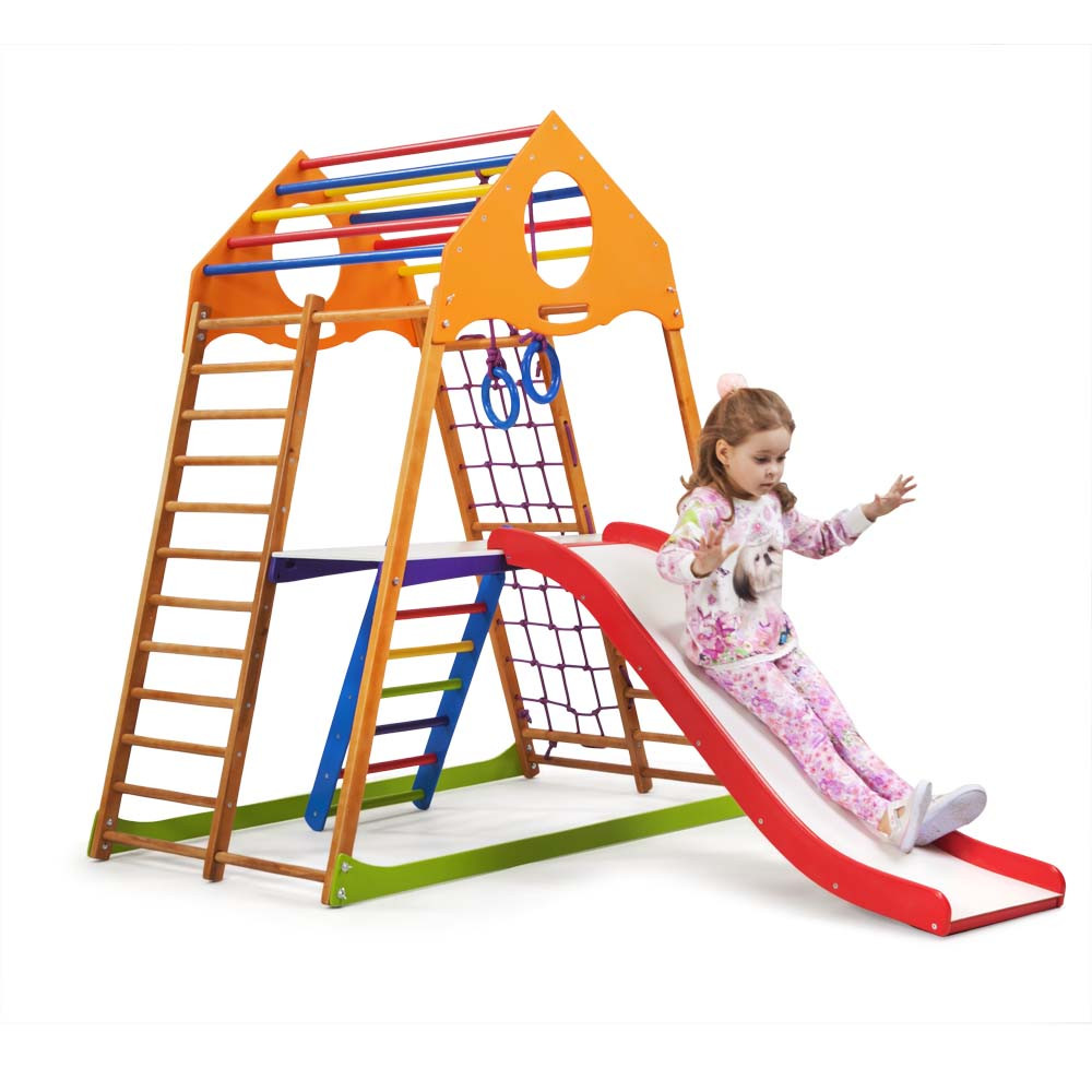 SportBaby Дитячий спортивний комплекс для дому KindWood Plus 2