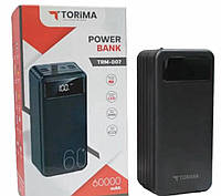 Внешний аккумулятор повербанк power bank Torima TRM-007 60000mAh Супермощный Power Bank 60000 mAh HOP