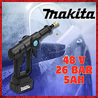 Беспроводная мойка Makita 48V 26bar 5Ah Пистолет высокого давления Портативная мойка Автомойка сим