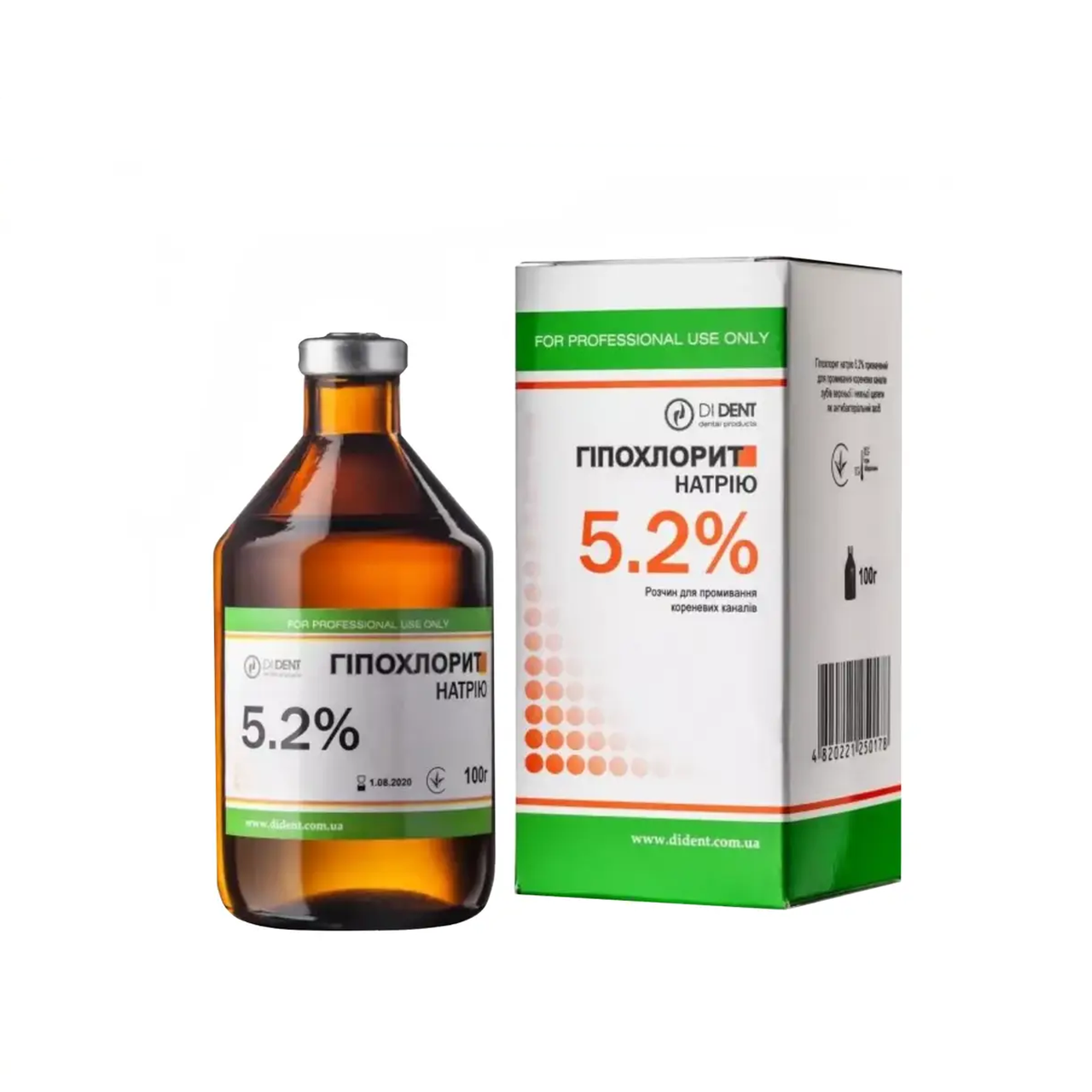 Гіпохлорит 5.2% 100г Dident
