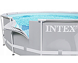 Intex Басейн каркасний 26756 NP  610 х 132 см, фільтр-насос 5678 л/год, сходи, тент, підстилка, фото 8