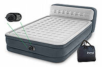 Intex 64448 (236 x 152 x 86 (46см)) Надувная кровать с изголовьем (взамен Intex 64460)