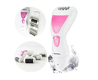 Эпилятор домашний аккумуляторный с насадками IGemei Женская портативная электробритва для удаления волос тела