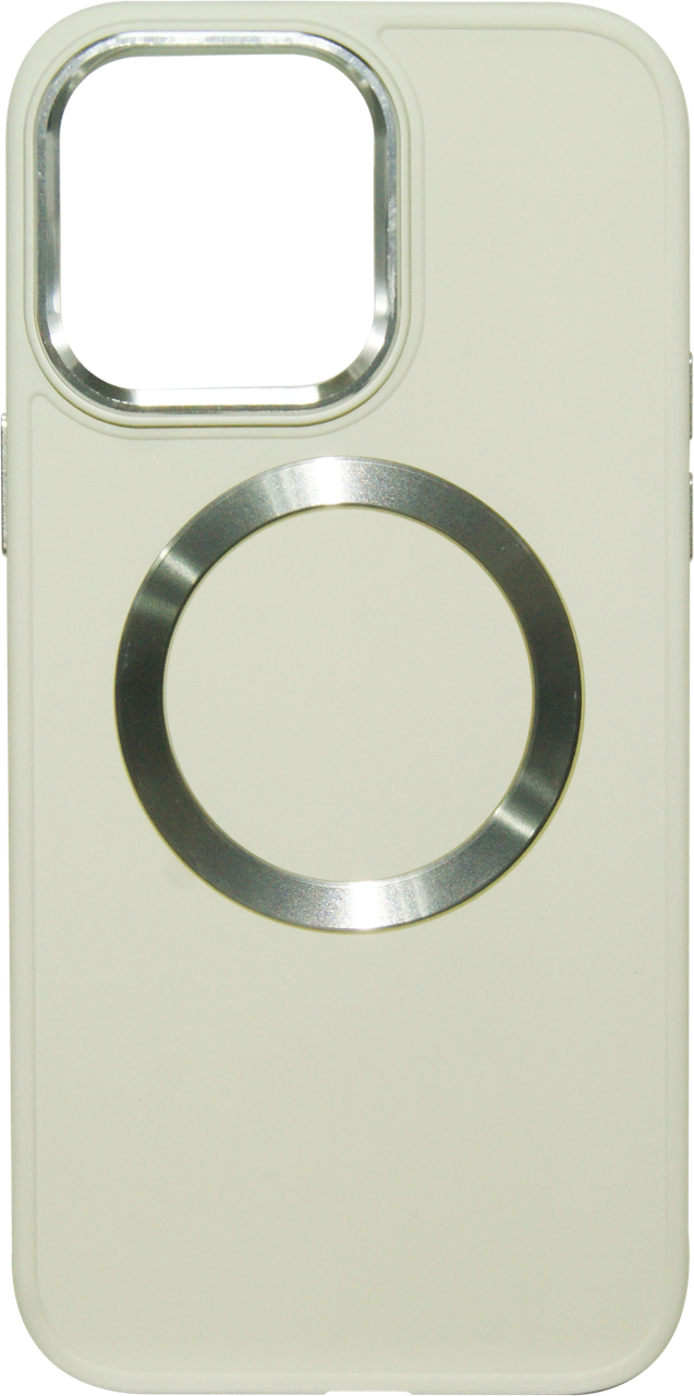 Силікон iPhone 14 Pro Max Bonbon Metal Case Білий