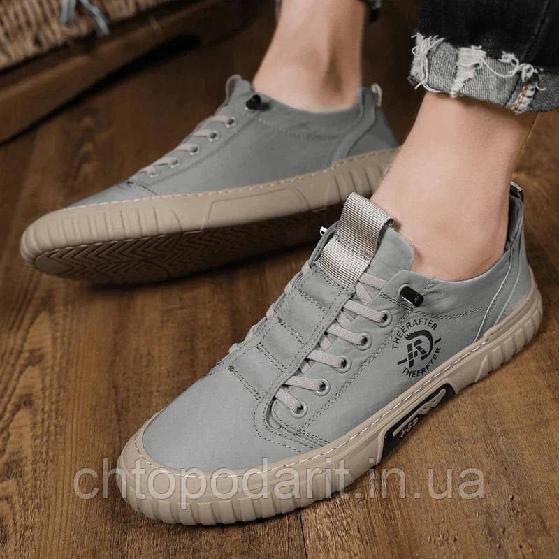 Кросівки Reelstep Sneakers, кеди снікерси текстильні унісекс колір сірий розмір 43,5 Код 00-0345