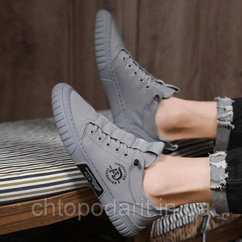 Кросівки Reelstep Sneakers, кеди снікерси текстильні унісекс колір сірий розмір 41 Код 00-0342