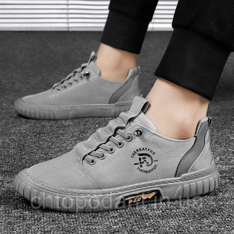 Кросівки Reelstep Sneakers, кеди снікерси текстильні унісекс колір сірий розмір 39 Код 00-0340