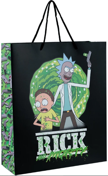 Пакет подарунковий папер. "Kite" №RM24-266 Rick and Monty 26х32см(5)(140)