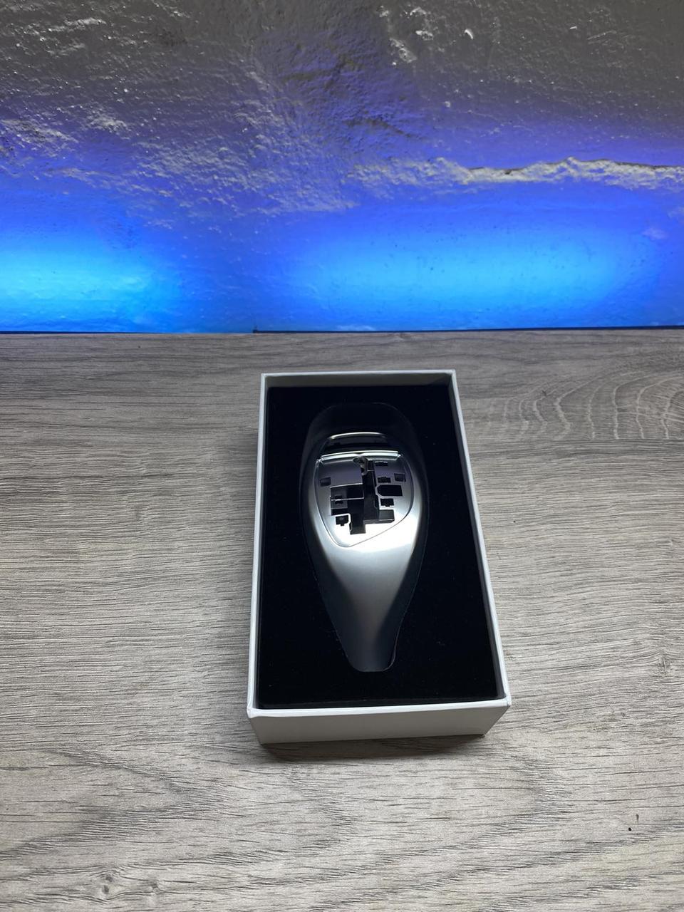 Накладка на ручку  АКПП Silver BMW F10 F20 F30 F15 F16 11-19 Накладка селектора акпп БМВ 11-19- срiбляста, фото 1