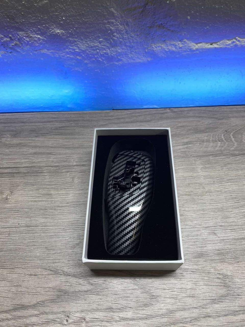 Накладка на ручку  АКПП Carbon BMW Sport F10 F20 F30 F06 F16 13-19 Накладка селектора акпп БМВ 13-19- Карбон, фото 1