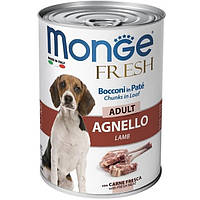 Вологий корм для собак, Monge (Монж), Dog Wet FRESH, 400 г, (Ягня)