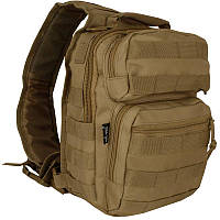 Тактический однолямочный рюкзак Mil-Tec One Strap Assault 10 л. Coyote (14059105)