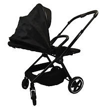 Універсальна коляска 3в1 FreeON (автокрісло 0+, практична сумка, кошик) Zack Black 80685 Чорна, фото 5