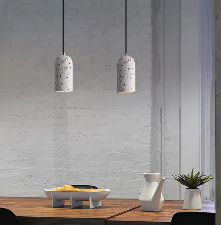 ПІДВІС TERRAZZO DOME ІЗ БІЛИМ БЕТОННИМ ПЛАФОНОМ 18Х10 СМ MJ 166/1 WT, фото 1