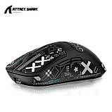 Бездротова мишка ATTACK SHARK X3 Black | Сенсор PAW3395 | 65 годин акум, фото 3