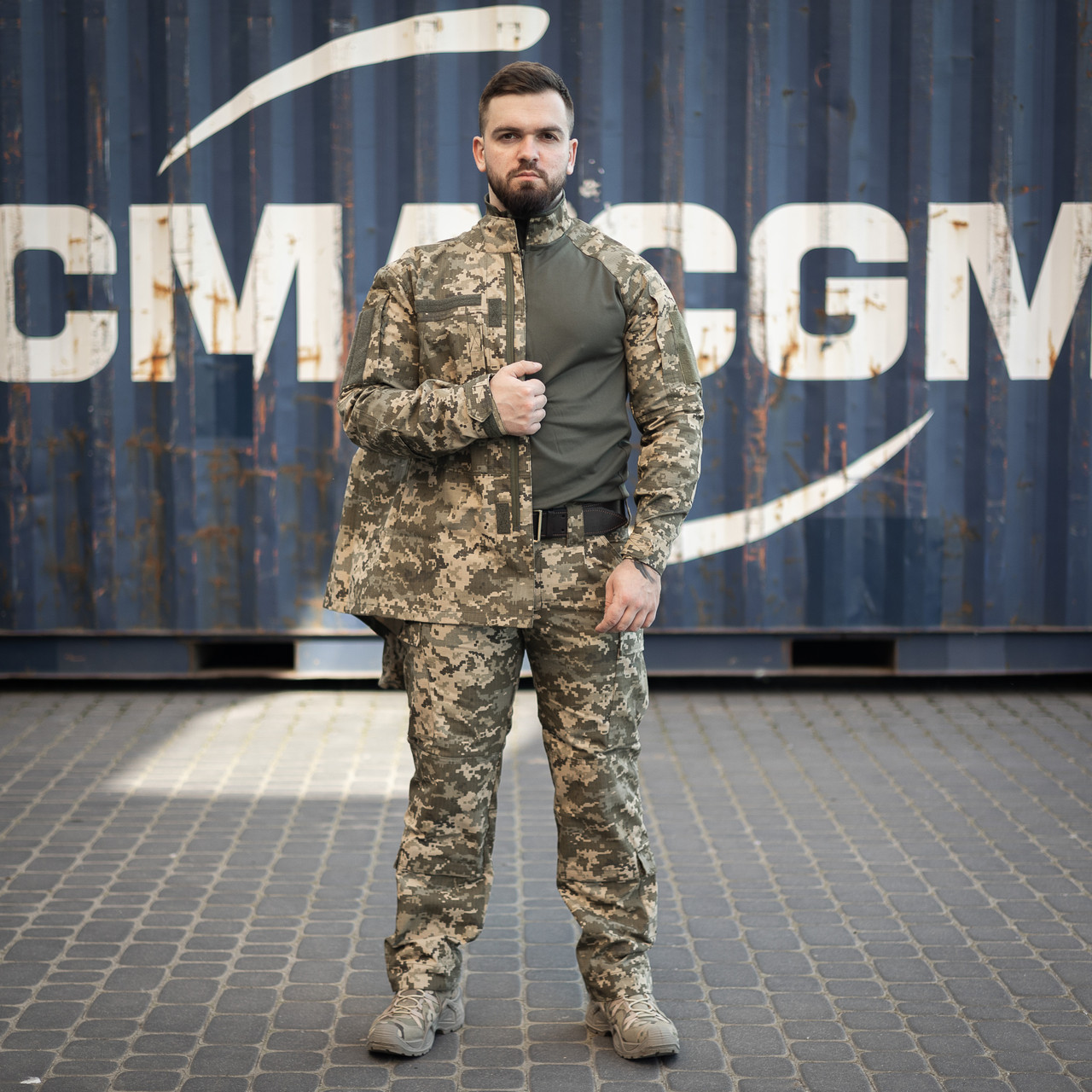 Військова тактична форма 3в1 SOKIL GEN-2 (кітель+штани+сорочка убакс) піксель