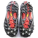 💙Льодоступи на взуття Magic Spiker 3 пари, чорні снігоступи протиковзкі накладки на взуття, фото 5