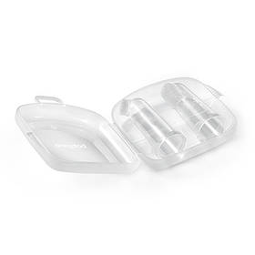 Зубна щіточка з масажом для ясен на пальчик у прозорому футлярі 2шт. BabyOno