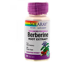 Барбарис Solaray Berberine Root Extract Advanced Formula 60 Veg Caps FE, код: 7519019