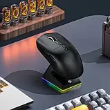ATTACK SHARK X6 Black + Зарядна станція RGB | Сенсор PAW3395 | 65 годин акум, фото 6