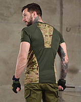 Армейская боевая тактическая футболка с липучками, камуфляжная футболка под шевроны coolmax мультикам sa274