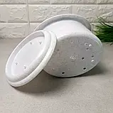 Біла підставка для столових приладів з піддоном Пеньок, фото 3