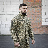 Військова тактична форма 3в1 SHARK GEN-2 (кітель+штани 7 кишень з наколінниками +сорочка убакс) піксель, фото 6