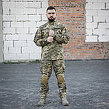 Військова тактична форма 3в1 SHARK GEN-2 (кітель+штани 7 кишень з наколінниками +сорочка убакс) піксель, фото 8